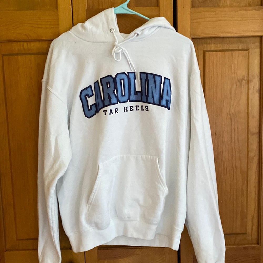 UNC Chapel Hill Champion White Carolina Hoodie Size Medium